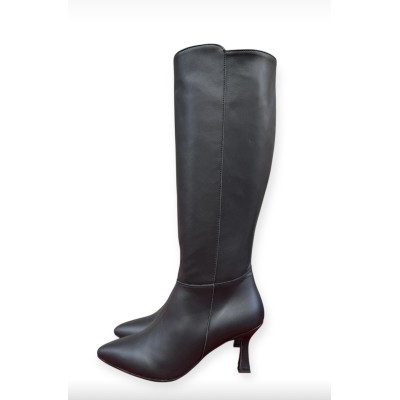 stivale Tommy in pelle nero