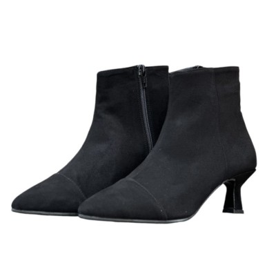 stivaletto Giuly in camoscio nero