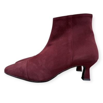 stivaletto Giuly in camoscio Borgogna