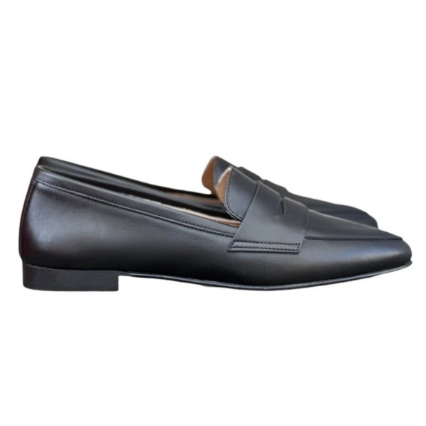 mocassino Carol in pelle nero