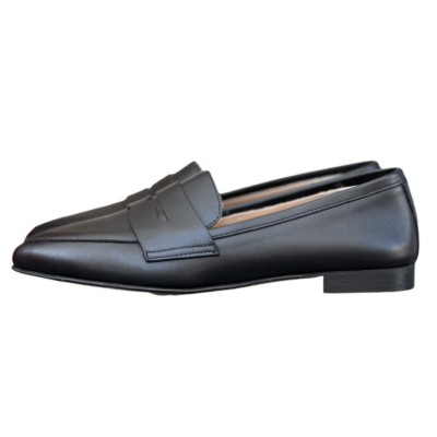 mocassino Carol in pelle nero