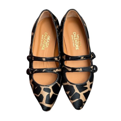 ballerina Katia in pelle animalier