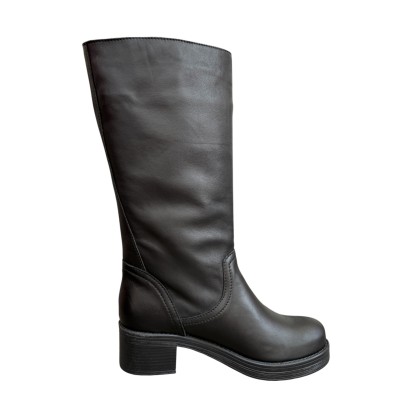 stivale Marta in pelle nera