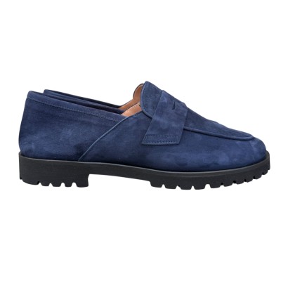 mocassino Holly in camoscio blu