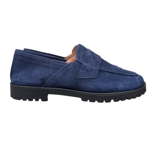 mocassino Holly in camoscio blu