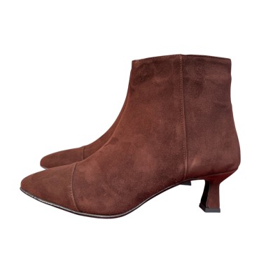 stivaletto Giuly in camoscio cioccolato