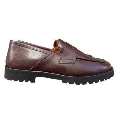 mocassino Holly in pelle marrone