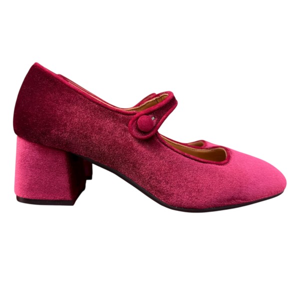 ballerina Jane in velluto bordo