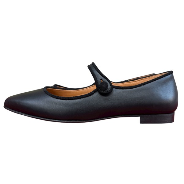 ballerina Chiara in pelle nera