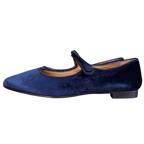 ballerina Chiara in velluto blu