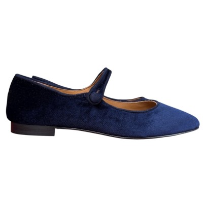 ballerina Chiara in velluto blu