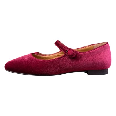 ballerina Chiara in velluto bordo