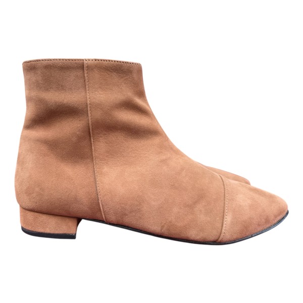 stivaletto Mimy in camoscio tabacco