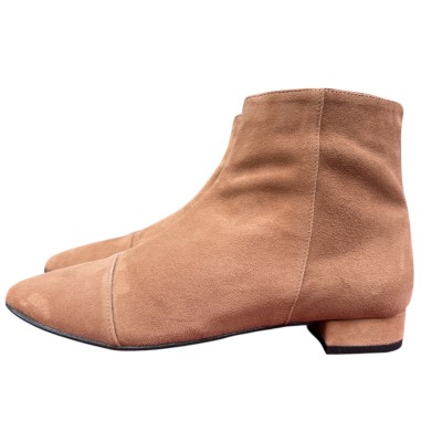 stivaletto Mimy in camoscio tabacco