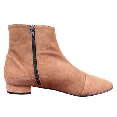stivaletto Mimy in camoscio tabacco