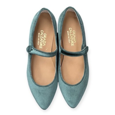 ballerina Chiara in velluto verde
