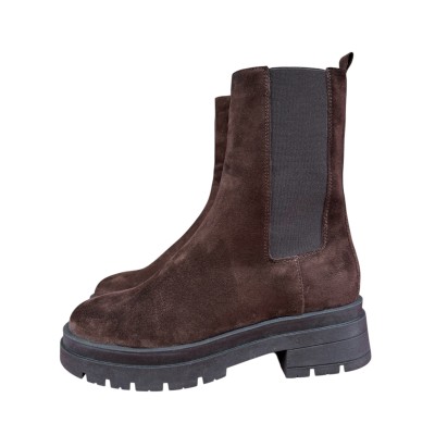 stivale Melissa in camoscio marrone