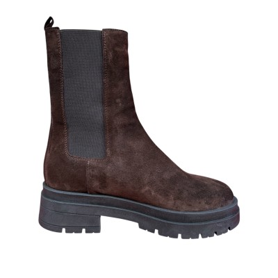 stivale Melissa in camoscio marrone