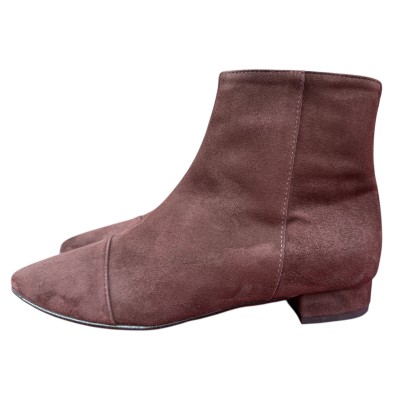 stivaletto Mimy in camoscio marrone