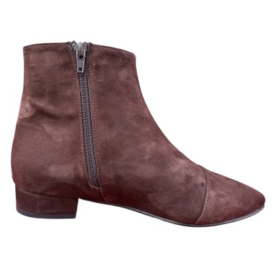 stivaletto Mimy in camoscio marrone
