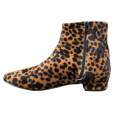stivaletto Mimy in pelle animalier maculato