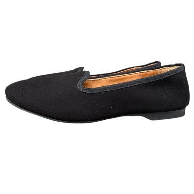 friulana Jasmine in camoscio nero lavorazione a sacchetto