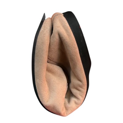 friulana Jasmine in camoscio beige lavorazione artigianale