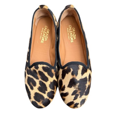 friulana Jasmine in pelle animalier lavorazione a a sacchetto