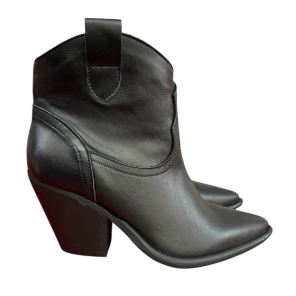 texano Stella in pelle nero