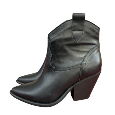 texano Stella in pelle nero