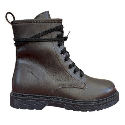 anfibio Genny in pelle marrone