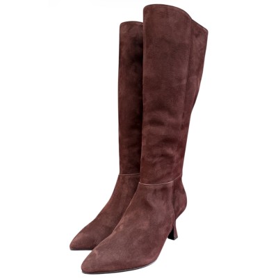 stivale Tommy in camoscio cioccolato