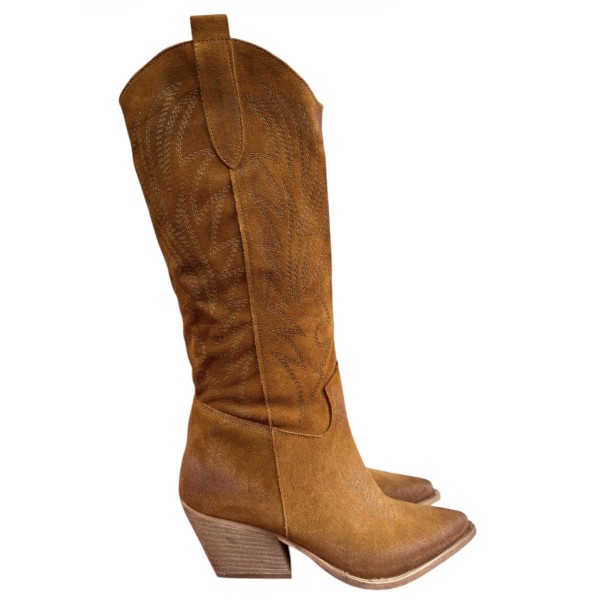 Camperos Sara in camoscio cuoio