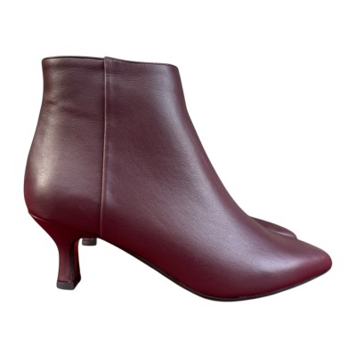 stivaletto Winnie in pelle borgogna