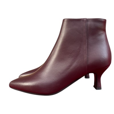 stivaletto Winnie in pelle borgogna
