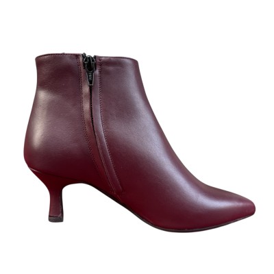 stivaletto Winnie in pelle borgogna