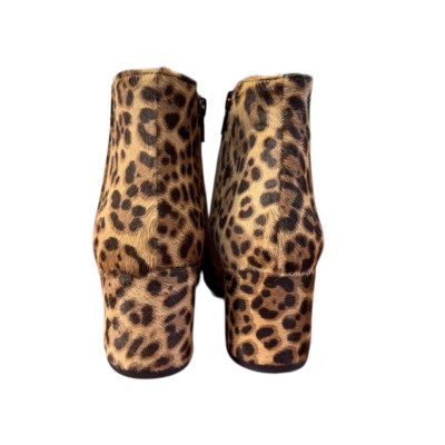 stivaletto Teddy in pelle animalier