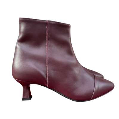 stivaletto Giuly in pelle Borgogna