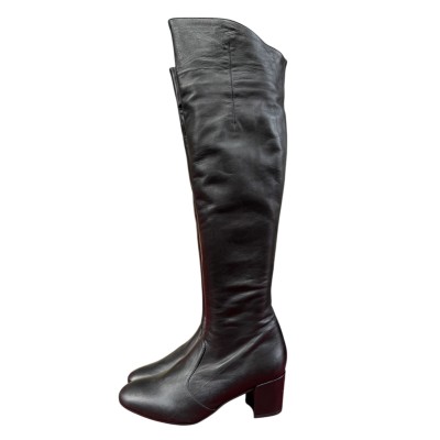 stivale Olivia in pelle nero