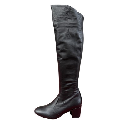 stivale Olivia in pelle nero