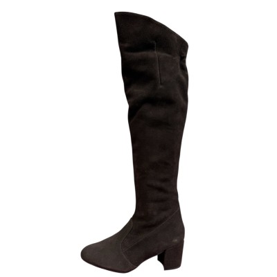 stivale Olivia in camoscio marrone