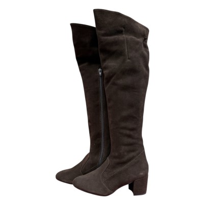 stivale Olivia in camoscio marrone