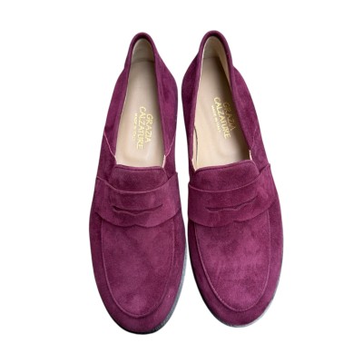 mocassino Holly in camoscio  borgogna