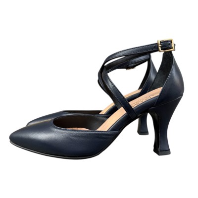 decollete Gioia in pelle blu