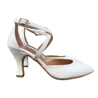 Decollete Gioia in pelle bianco