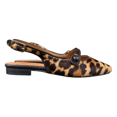 slingback Tokyo in pelle animlaier