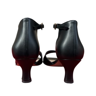 tronchetto Roma in pelle nero