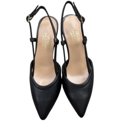 slingback Sole in pelle nero