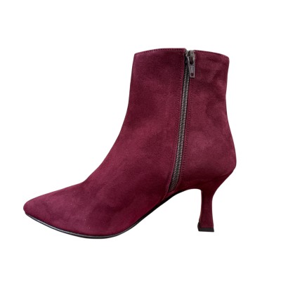 stivaletto Ariete in camoscio borgogna