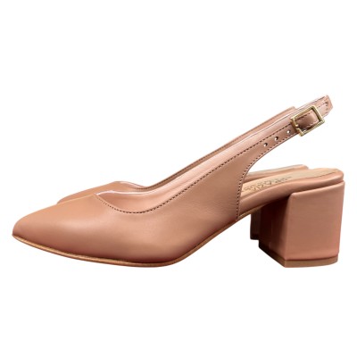 slingback Sofi in pelle nude